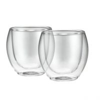 100ml Doppelwandiger Becher "palermo" Aus Robustem Borosilikatglas (2 Stück)
