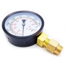 Goshe - 100mm 2.5 bar manomètre d'entrée manomètre manomètre m20x15 + 1/2' reduction