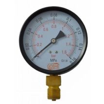 Manomètre GOSHE 100 mm – 0-4 bar – M20x1,5 – Pression max, Filetage plomberie