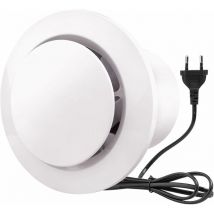 Famille - gabrielle 100mm Extracteur d'air 130m³/h 20W, avec Clapet Anti-Retour Ventilateur d'extraction à fort débit d'air, Économe en énergie, Pour