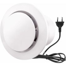 Famille - Gabrielle 100mm Extracteur D'Air 100m³/h 10w, Avec Clapet Anti-retour Ventilateur D'Extraction À Fort Débit D'Air, Économe En Énergie, Pour 