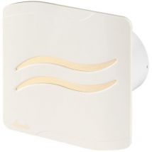 100mm Humidity Sensor S-LINE Extractor Fan Ecru ABS Front Panel Wall Ceiling Ventilation