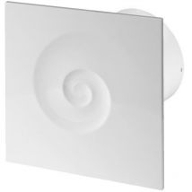 Awenta - 100mm Humidity Sensor vortex Extractor Fan White abs Front Panel Wall Ceiling Ventilation