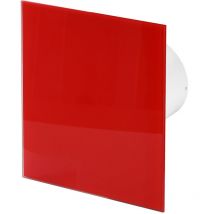 Awenta - Ventilateur salle de bain Standard 100mm Verre Rouge Brillant trax