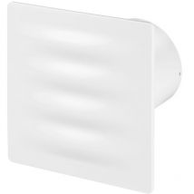 Ventilateur salle de bain extracteur d'air minuterie 100mm Blanc abs