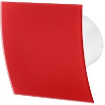 Awenta - Ventilateur salle de bain cordon de traction 100mm Verre Rouge Escudo