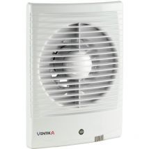 Ventika - 100mm Ventilateur Extracteur D'air Humidité Detecteur Ventilation Salle de Bain