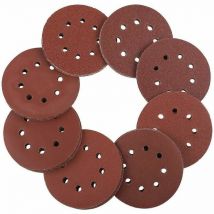 Simplicity - 100Pcs 125mm Sanding Discs Pads, Hook and Loop Assorted Sanding Paper 20 x 60/80/100/120/240 Grit, Round Sanding Sheets for Random