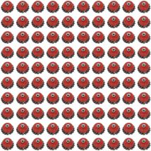 Ineasicer - 100PCS 3 Inch Brosses métalliques Brosses métalliques en acier pour polissage et élimination de la rouille Roue pour meuleuse d'angle