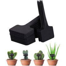 100Pcs Étiquettes de Plantes Étiquettes de Jardin Imperméable, T-Type Etiquettes en Plastique de Plante Étiquettes de Semis, Etiquettes Plantes pour