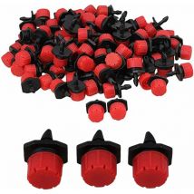 100pcs Goutteur Irrigation Réglable Goutte à Goutte Système D'arrosage Automatique Tuyau Egouttement Micro Gicleurs Émetteur Drippers pour Plante
