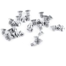 100pcs M3 Vis Cylindriques à Tête Plate Vis à Tête Fraisée Vis Mécaniques Boulon en Acier Inoxydable SS304 (5mm)