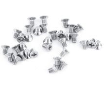 100pcs M3 Vis Cylindriques à Tête Plate Vis à Tête Fraisée Vis Mécaniques Boulon en Acier Inoxydable SS304 (6mm)