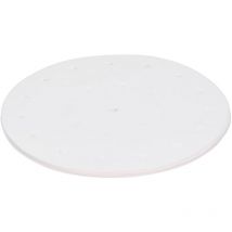 Ineasicer - 100PCS Papier absorbant l'huile Papier rond pour barbecue pour poêle à frire (18cm )