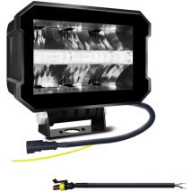 Lifcausal - Barre lumineuse led 100 w, 5 pouces, 10 000 lm, éclairage de conduite, lampe de travail led étanche pour bateau, camion, tracteur,