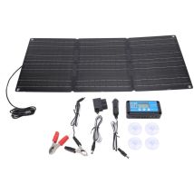 100w Tragbares, Faltbares Solarpanel-set, 2 Usb-ausgangsregler, Kfz-stecker-unterstützung, Obd-ladefunktion, Wasserabweisend Für Camping, Outdoor-