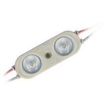 1x 12V DC 2-LED Modul 2W Kaltweiß 190lm SMD 2835 IP65 Wasserdicht 170° Abstrahlwinkel 6221mm für LED Beleuchtung, DIY, Licht Kette