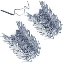 100x Clips de vitrage pour serre en métal inoxydable 1,5mm d'épaisseur Type W