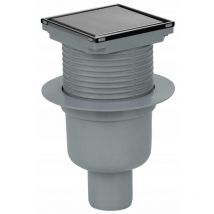Tycner - 100x100mm Floor Drain Bottle Gully Trap Tiled or Steel Bottom Outlet 50mm