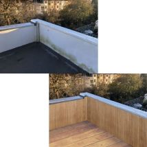 100x600 Brise-Vue Balcon Bambou Naturel Clôture Jardin Pare-Soleil Terrasse Bois