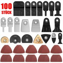 L&h-cfcahl - 100xKit de lames de scie oscillantes Kit d'accessoires pour outils multifonctions Multi Tool commun qualité supérieure