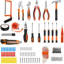 Dayplus - 102 pièces boîte à outils outils outils à main diy tournevis
