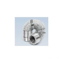 RAM - Ducting, Ø102mm (4") Flexible Aluminium, Low Noise, for Ventilation, Extraction, Air Conditioning. 10 m Supplied compressed to 0.6m length.