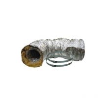 RAM - Acoustic Ducting, Ø102mm (4") Flexible Aluminium / Fibrewool, Silent, for Ventilation, Extraction, Air Conditioning. 10 m Supplied compressed