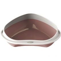 10535 Arenero para gatos 49 cm shuttle angolare con los bordes en relieve Color: Rosa
