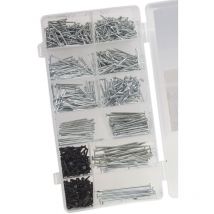 1060 teiliges Nagel Sortiment Stahlstifte Drahtstifte Nägel Set