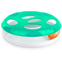 10605 Juego interactivo para gatos de plástico con bola UFO ø 25 cm Color: Verde