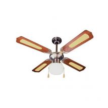 Zephir - 107 ventilateur en bois avec lumiÈre zfs9107m