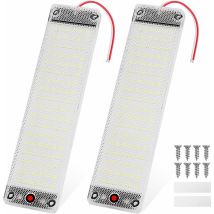 Gotrays - 108 led éclairage intérieur 12V - 85v 12W lampe d'éclairage avec interrupteur marche / arrêt pour camion de voiture camping - car caravane,