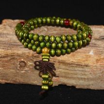 Feiyue - 108-Mala Chapelet Bois de Santal Bracelet Bouddhiste Collier Méditation 6mm