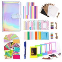108 Pcs Instantané Caméra Accessoires Compatibles avec Instax Mini Appareil Photo Instantané, Comprendre Album Photo/Filtre/Cadre Mural/Autocollant