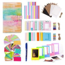 Flamant - color)108 piezas de accesorios para cámara instantánea compatibles con la cámara instantánea Instax Mini, incluye álbum de