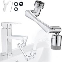 1080° Rotating Faucet Spray Regulator - Water Saving - 2 Jet Mixing Nozzle - Aerator Attachment