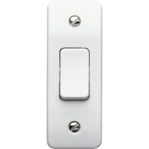 MK Electric K4841RPWHI 10amp 1-Gang 2-Way SP Architrave Switch