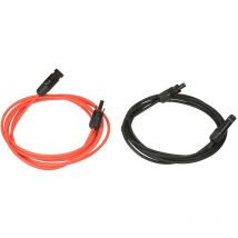 10Awg 1 Paire Fil De Cable D'Extension De Panneau Solaire Avec Connecteur Femelle Et Male, 1 Paire 6M Noir + 6M Rouge - 1 Paire 6M Noir + 6M Rouge