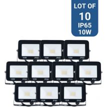 Barcelona Led - 10er-Pack LED-Flutlichter für den Außenbereich 10W - 95lm/W -