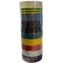 10er-Set PVC-Bänder für Elektriker, isolierend, 15mm x 10M