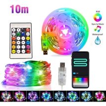 10m Bluetooth Rgb Smart Led Streifen Mit App Fernbedienung Weihnachten Ip67