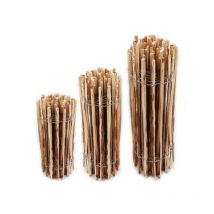 Aquagart - 10m Clôture ganivelle 60cm de haut i Espacement des piquets 4-6cm i Clôture en noisetier i Blocage naturel des champignons et des insectes