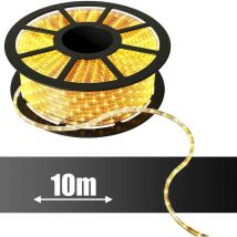 10M Lichterschlauch mit 2 Draehte, Lichtkette mit 360 LEDs, led Streifen mit Nennlebensdauer von 15,000 Stunden, Wasserdicht, Ideal für Aussen und
