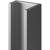 10mm Silver Wall Panel u Trim - Wholepanel