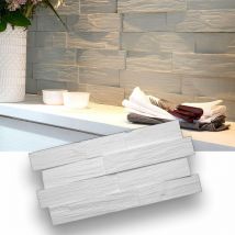 Eternal Parquet - 10mq di Rivestimento a parete in eps spesso e compatto effetto legno, isolante, verniciabile e facile da posare