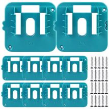 10Pc Support de batterie pour support de batterie Makita 14,4-18 v Support de batterie Makita Support mural pour BL1860 BL1850 BL1840 BL1830 (avec 20