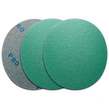 10pcs 400Grits 125mm 0 Trous Disque de Ponçage, Disque Abrasif, Papier Sablé, Papier de Verre pour Grain de Ponceuse Circulaire