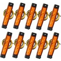 10pcs 12V feux de position latéraux 6SMD led Lampe avant feux de position arrière pour remorque camion caravane camper van camion bus bateau tracteur