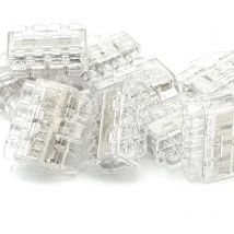 10pcs 4 voies poussée dans les terminaux connecteurs de fil plus HelaCon mini